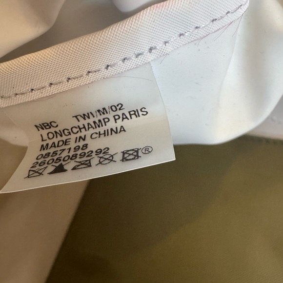 Longchamp Le Pliage Green Nylon Leather Bag *poor condition” - Picture 12 of 14